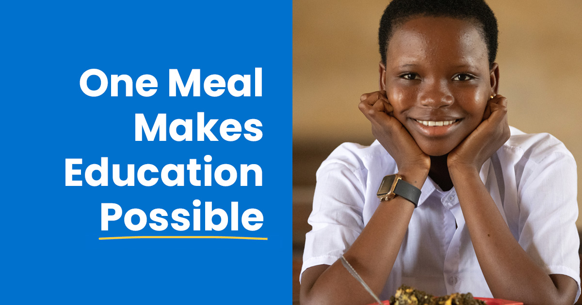 Benefits of free school lunch banner