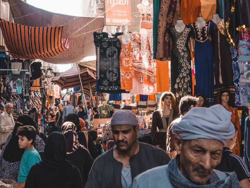 Market in Cairo, Egypt. 