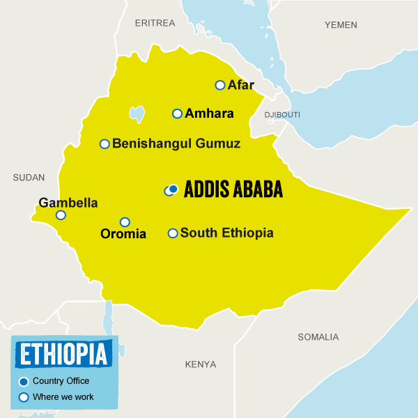 Map of Ethiopia