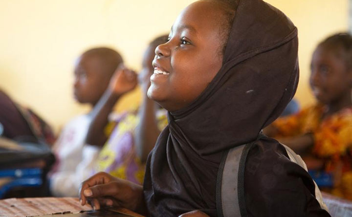 Girl in classroom