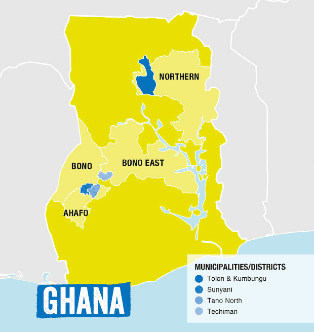 Map of Ghana