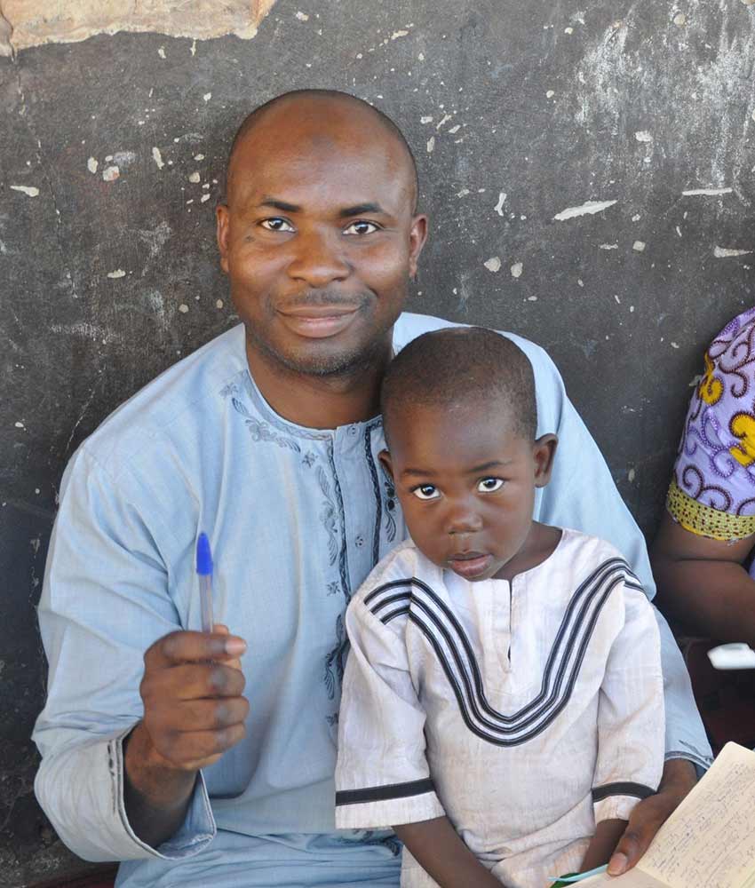 Young couple with child