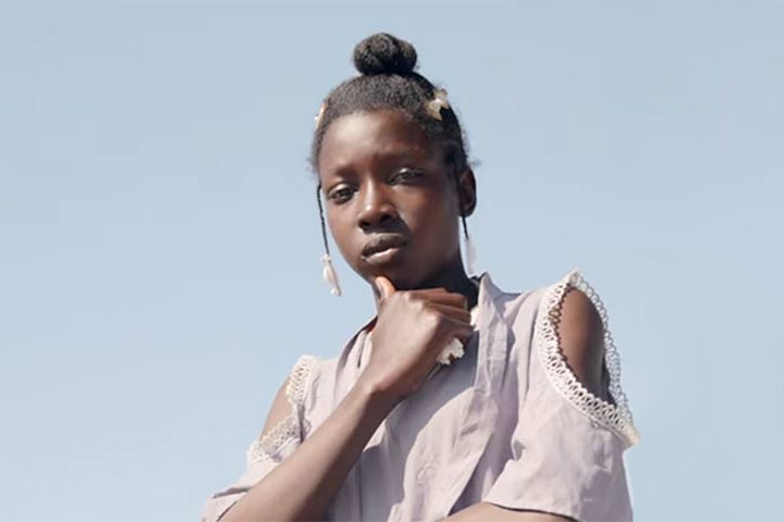 Isabelle looking into camera