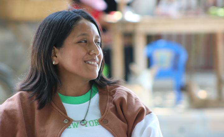 Sarai recovered from flooding in Piura, Peru, with the help of psychosocial support programming.