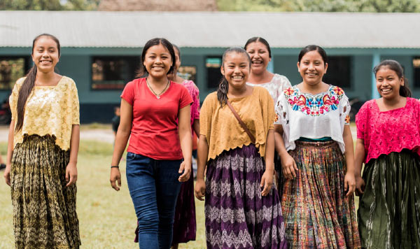 Adolescent girls at safe space in Guatemala