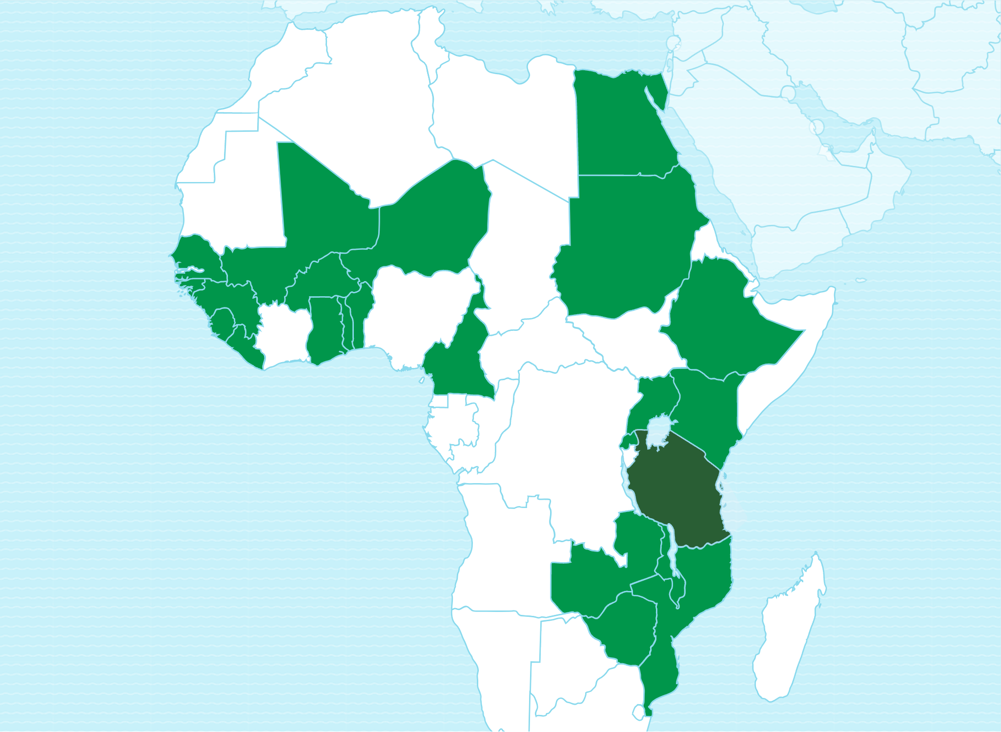 map of Africa