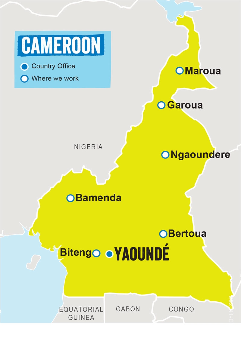 map of Cameroon