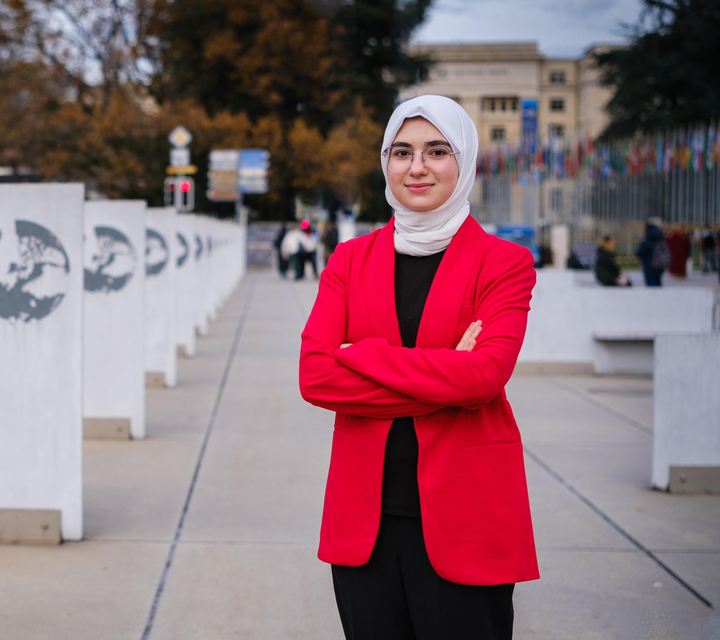 Sedra in front of the UN