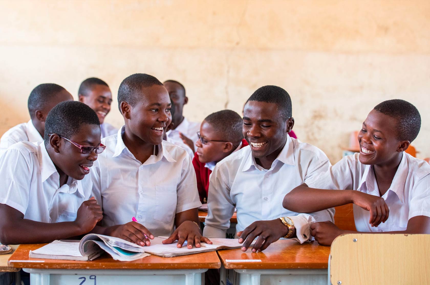 Boys in classroom