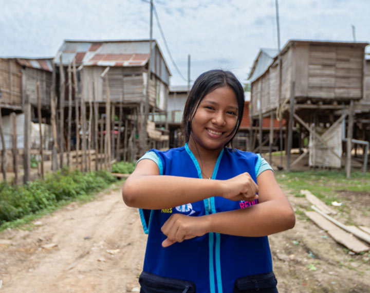 Girl with arms crossed