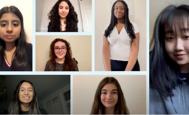 profile photos of canadian girls who participated in Plan Canada's Girl's belong here program