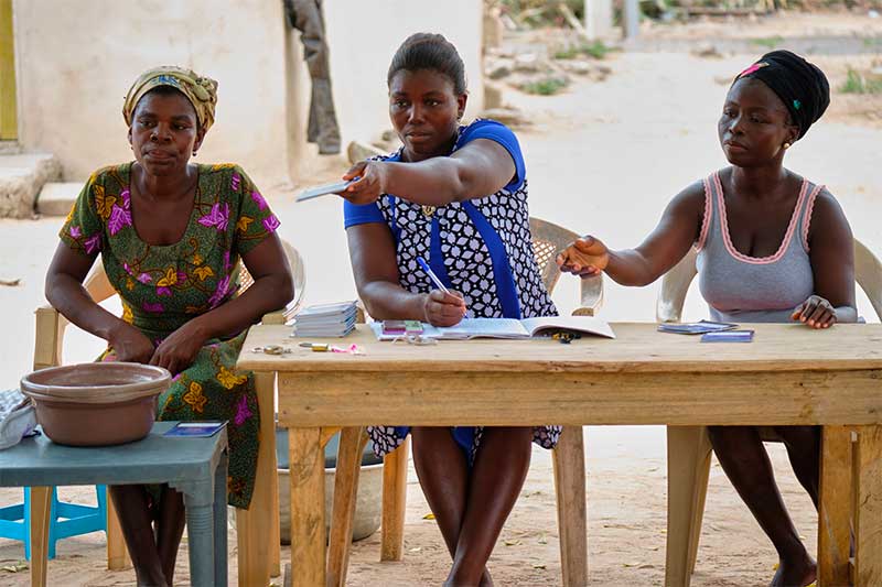 Women at community group