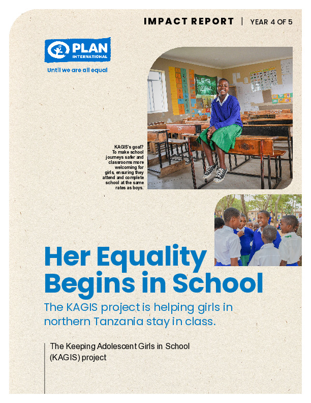 Keeping Adolescent Girls in School (KAGIS), Year 4 cover