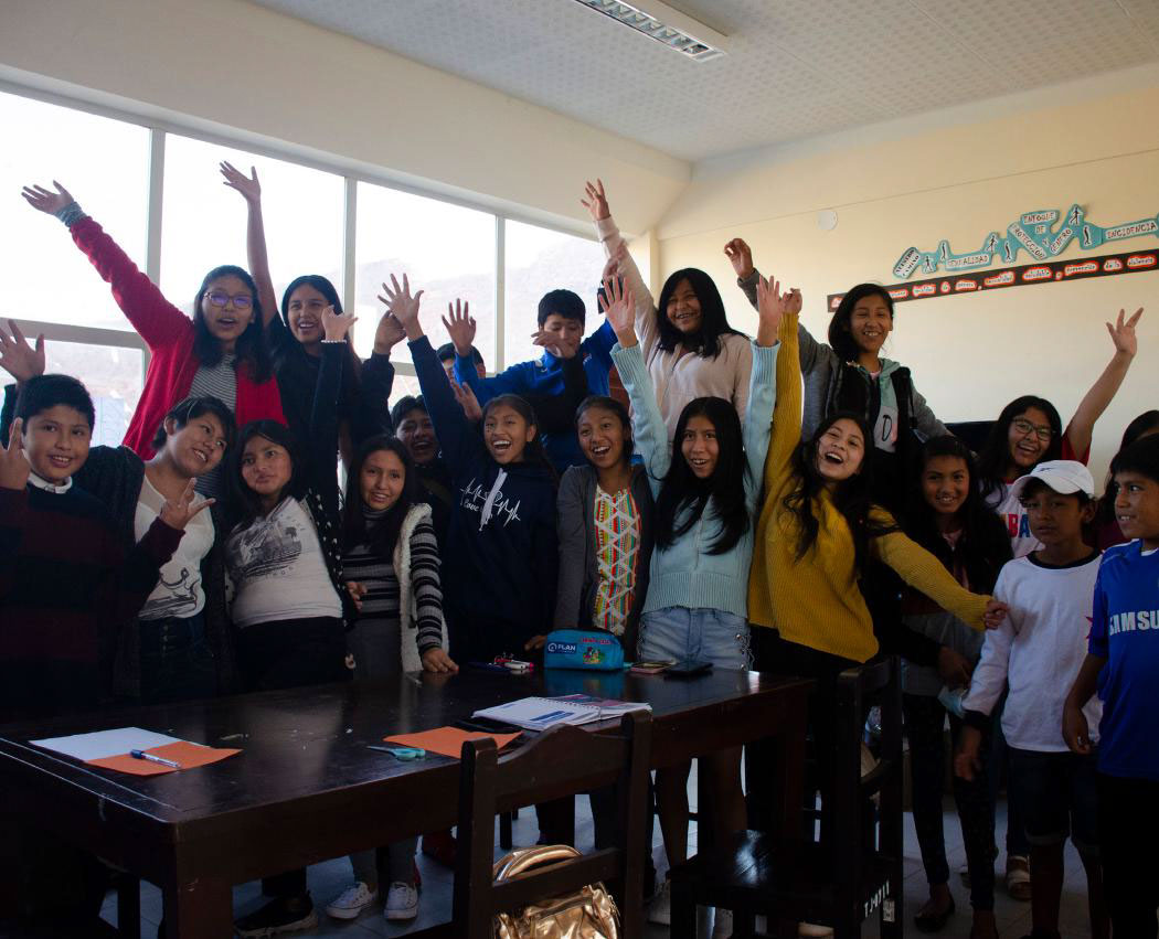 Liz [back right] with her fellow Champions of Change.