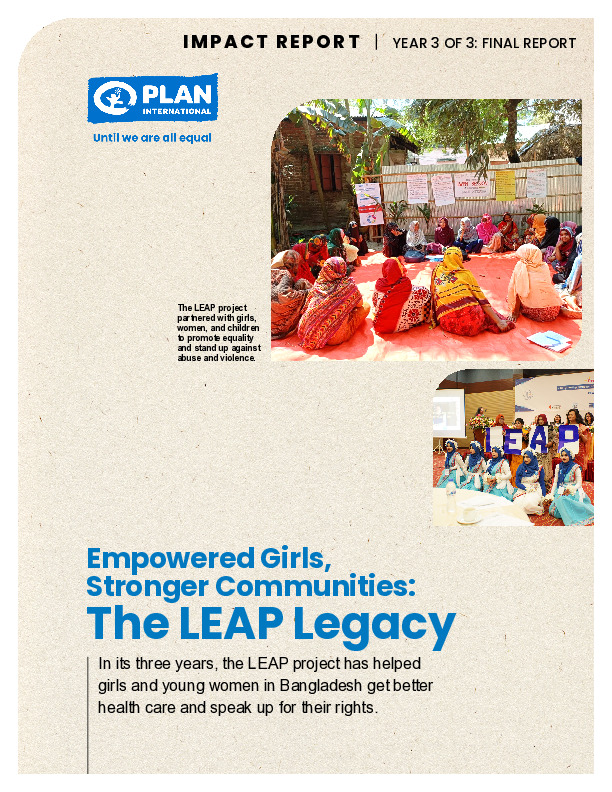 Lifting Healthy, Empowered and Protected Girls and Women (LEAP): Final report  cover