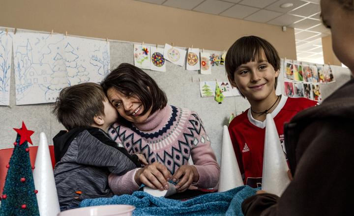 Girls learning in speed school in Tillaberi region