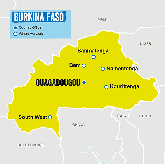 Map of Burkina Faso