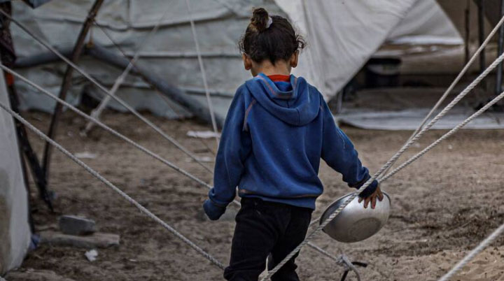 Child at refugee camp