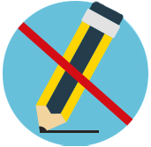 no pencil icon