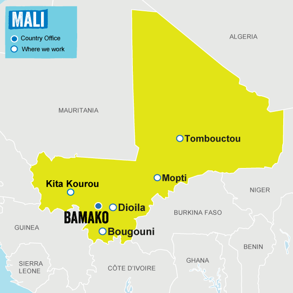 map of Mali