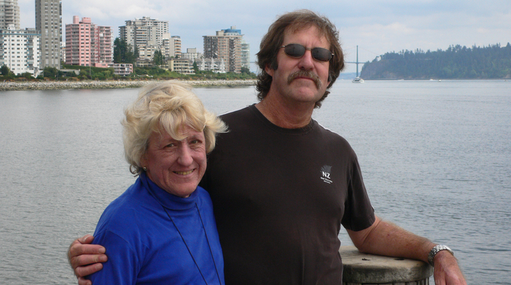 woman looking into camera