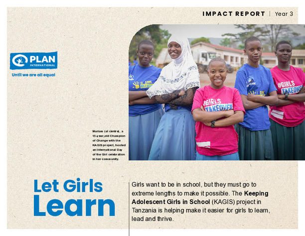 Keeping Adolescent Girls in School (KAGIS), Year 3