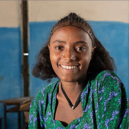 girl smiling