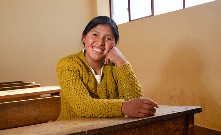 Girl in classroom