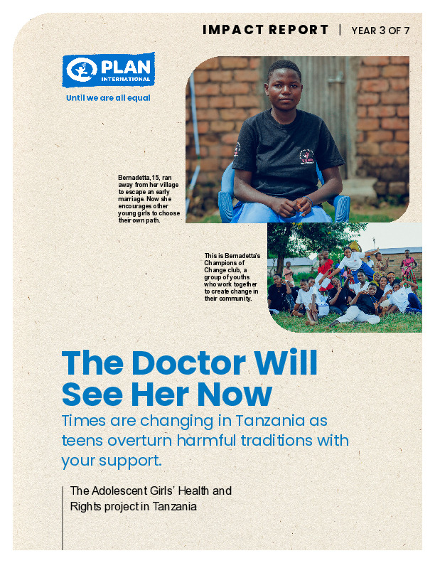 Adolescent Girls’ Health and Rights in Tanzania, Year 3 cover
