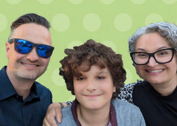 Plan Canada donor Ben Heller with his son and wife