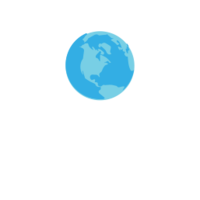 Globe held in hands icon